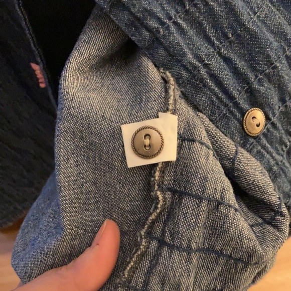 Bobbie Brooks denim button up vest XL 16-18 - Picture 10 of 13